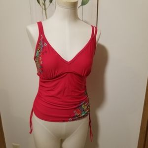 Athleta Tankini Top sz S/6 32D/DD